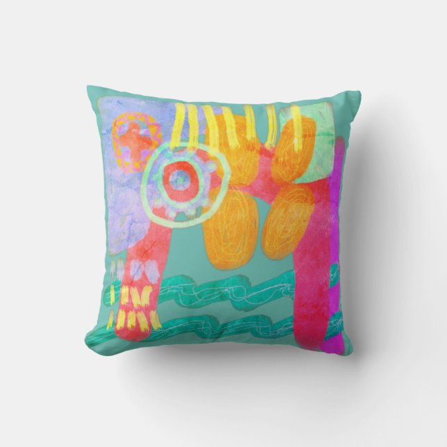 Original Abstract Art Cushion (Front)
