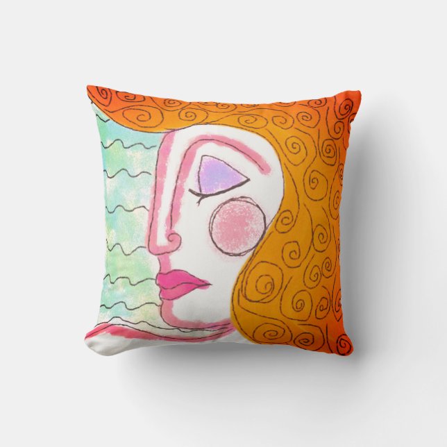 Original Abstract Art Cushion (Front)