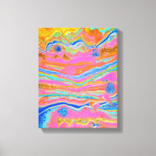 Original abstract art Flow of the Cosmos Canvas Print