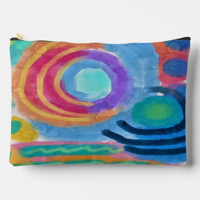 Original Abstract Art Pencil Pouch (Front)