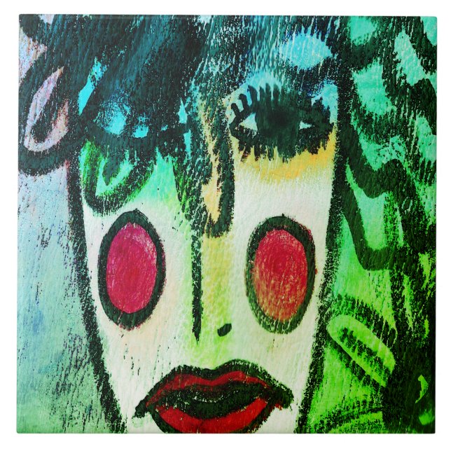 Original Abstract Art Tile (Front)