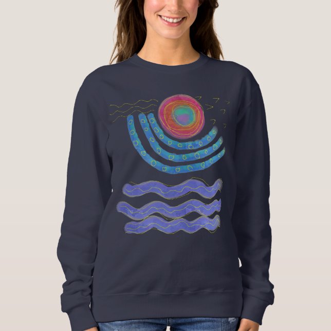 Original Abstract Art to Wear Sweatshirt (Front)