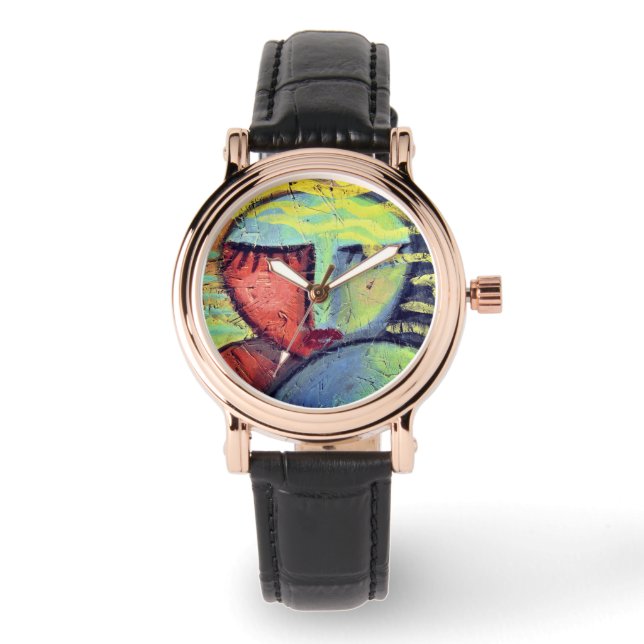 Original Abstract Art to Wear Watch (Front)