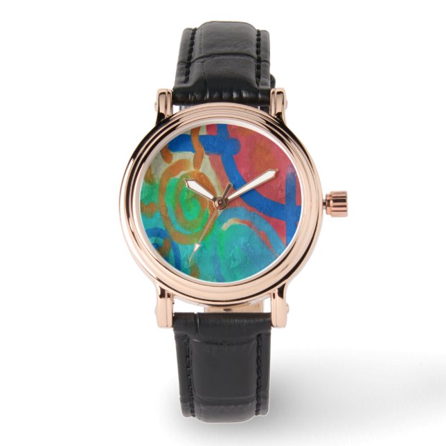 Original Abstract Artwear Watch (Front)