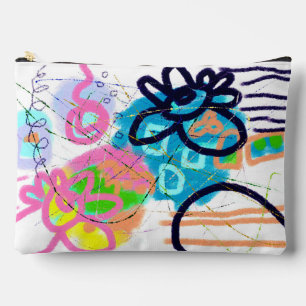 Original Abstract Digital Art Accessory Pouch