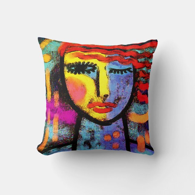 Original Abstract Digital Art Cushion (Front)