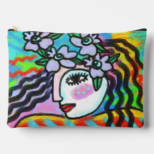 Original Abstract Digital Painting Accessory Pouch