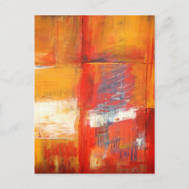 Original Abstract Painting Art Postcard (Front)
