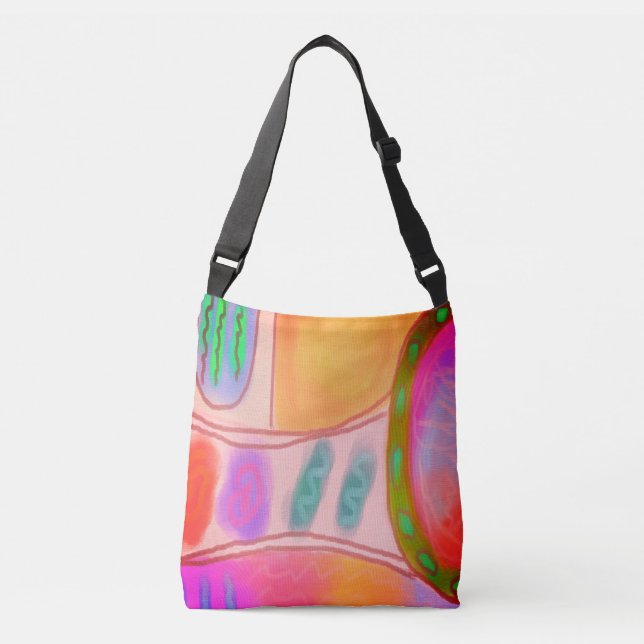 Original Abstract Painting Crossbody Bag (Front)