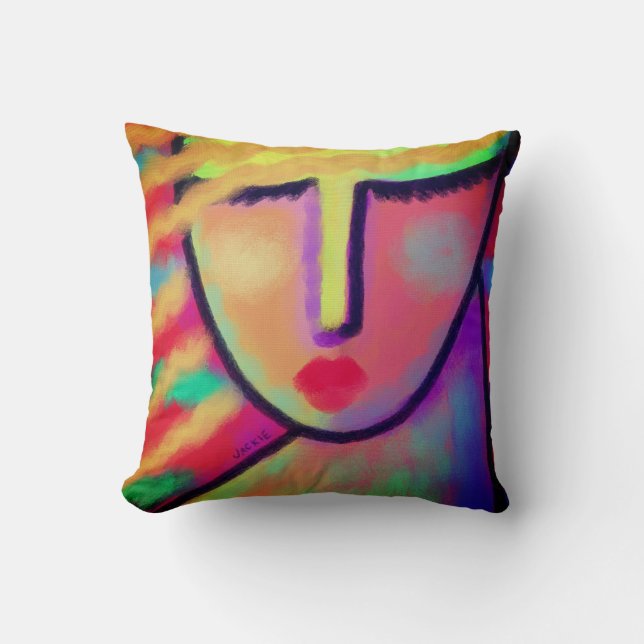 Original Abstract Painting Cushion (Front)