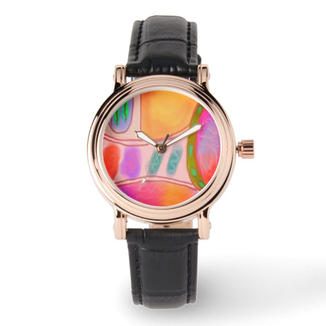 Original Abstract Wearable Art Watch (Front)