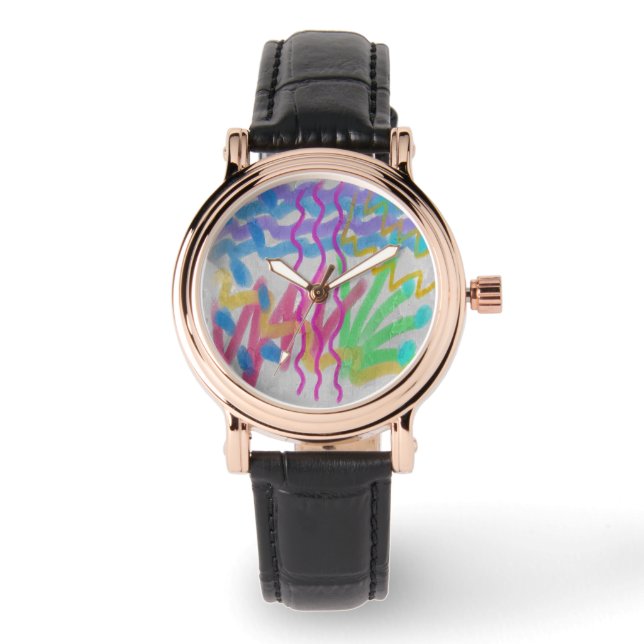 Original Abstract Wearable Art Watch (Front)