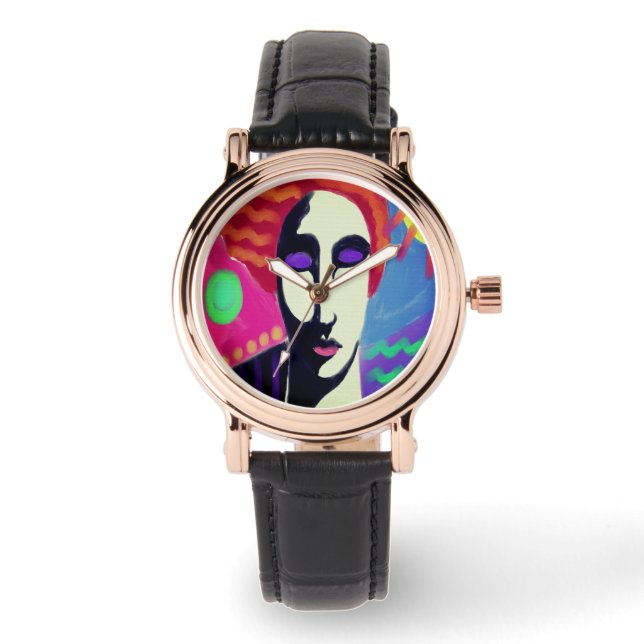 Original Abstract Wearable Art Watch (Front)