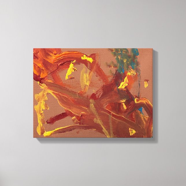 Original acrylic painting printed as  canvas print (Front)