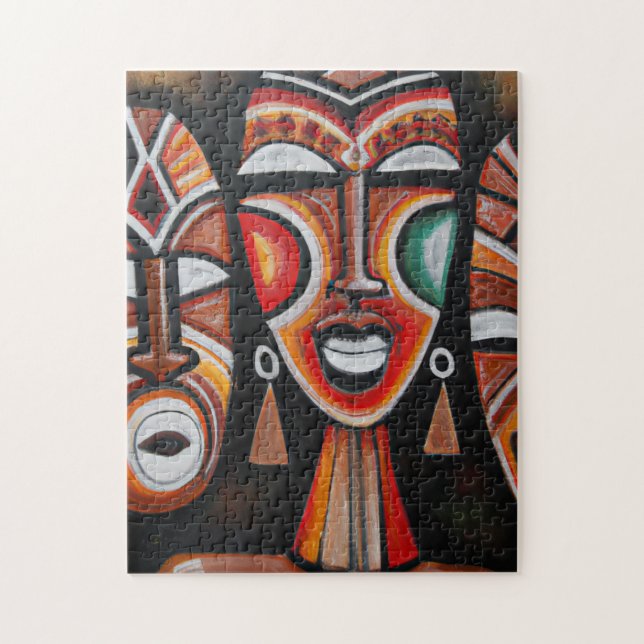 Original African Mask Art  Jigsaw Puzzle (Vertical)