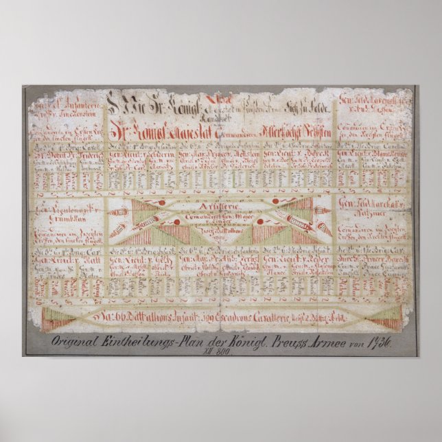 Original Arrangement Plan Poster (Front)