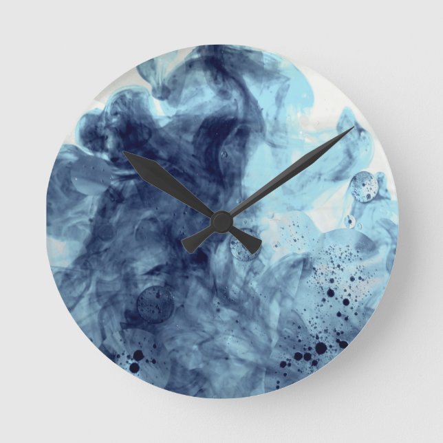 Original art: "aqua clocks" round clock (Front)