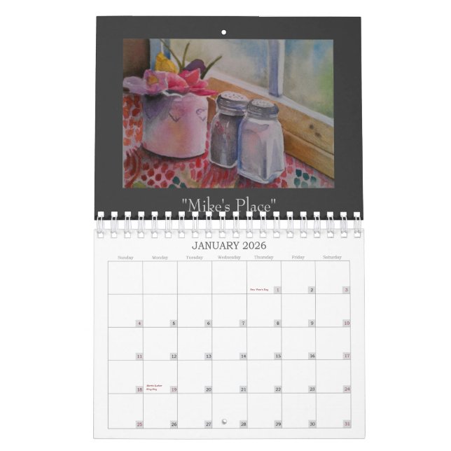 Original art by Shelley Lampman Calendar (Jan 2026)