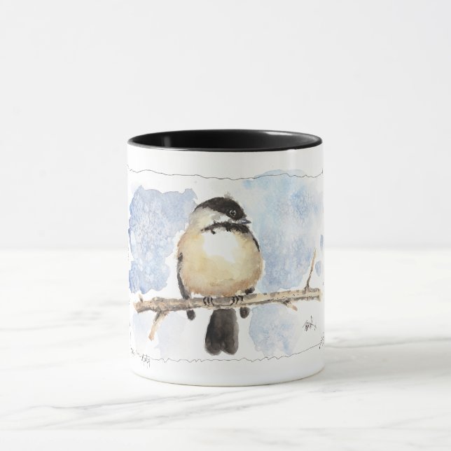 Original Art Chickadee Mug (Center)