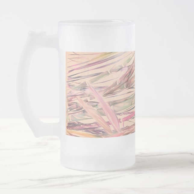 Original Art Digital Watercolor Bamboo Frosted Mug (Left)