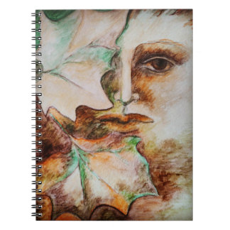 Original art hojas de otoño autumn leafs notebook