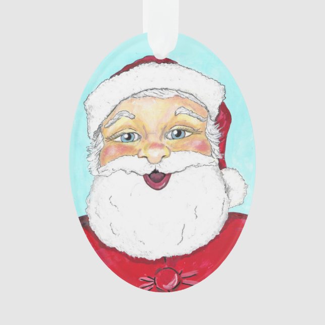 Original art Santa ornament (Front)