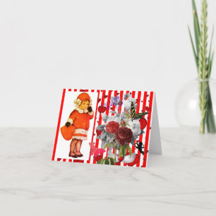 ORIGINAL ART VALENTINE'S DAY Folded Greeting Card