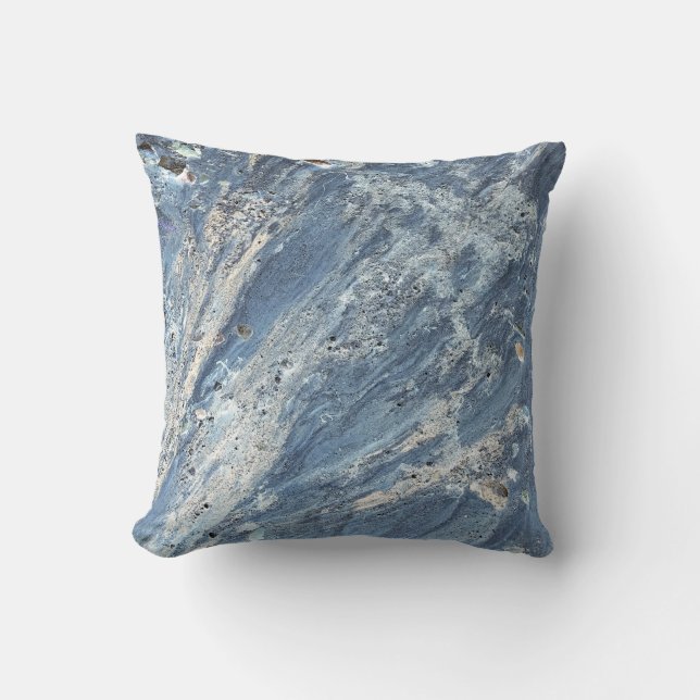 Original art: "water tracks" Throw Pillow (Front)