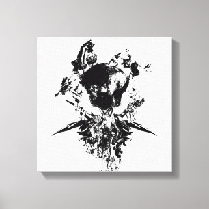 Original art work #3 Black and white Canvas Print