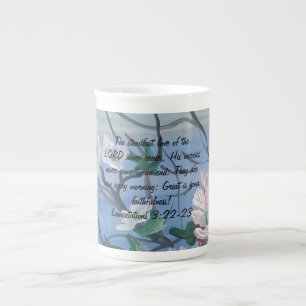 Original Art Work Scripture Bone China Mug