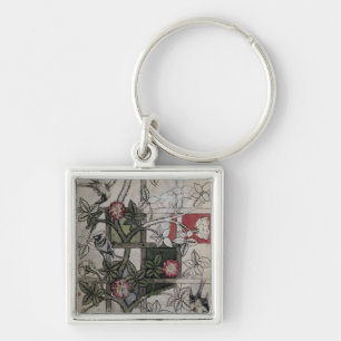 Original artwork for 'Trellis' wallpaper design, 1 Key Ring