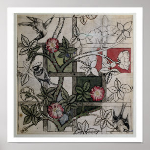 Original artwork for 'Trellis' wallpaper design, 1 Poster