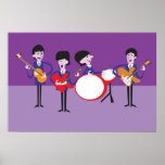 Original Artwork inspired by Fab Four Poster<br><div class="desc">Perfect for your Shag pad</div>