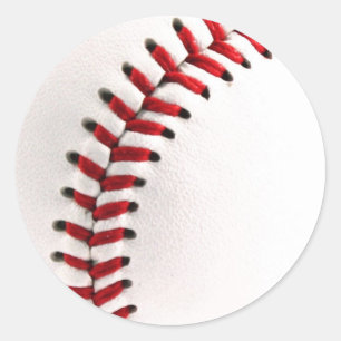 Original baseball ball classic round sticker