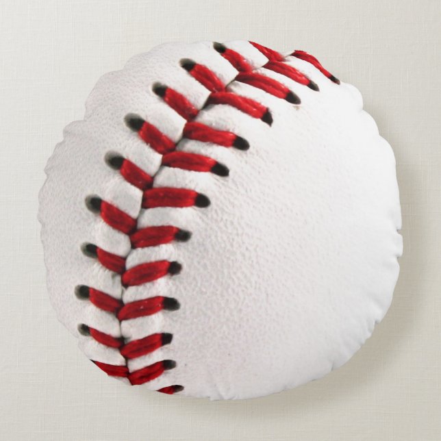 Original baseball ball round cushion (Front)