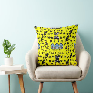 Original Beach Sand And Sea Themed Cushion