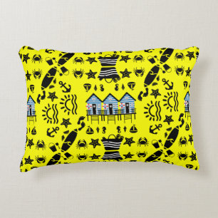 Original Beach Sand And Sea Themed Decorative Cushion