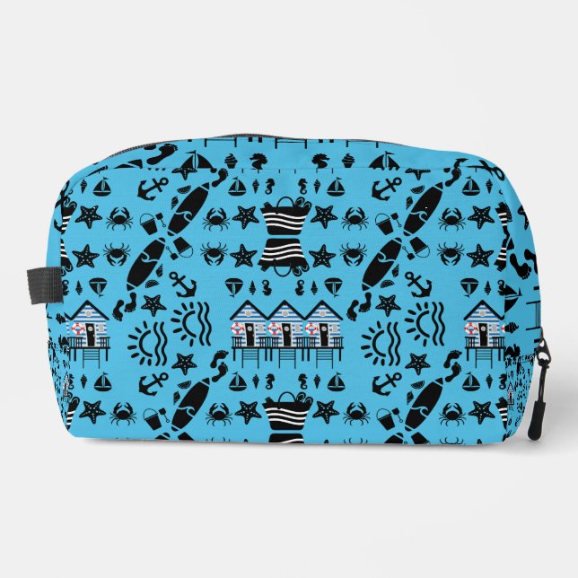 Original Beach Sand And Sea Themed Dopp Kit (Front)