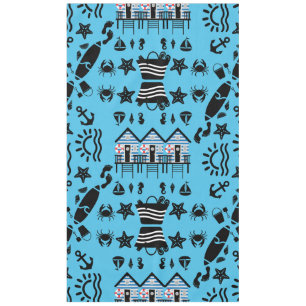 Original Beach Sand And Sea Themed Tablecloth