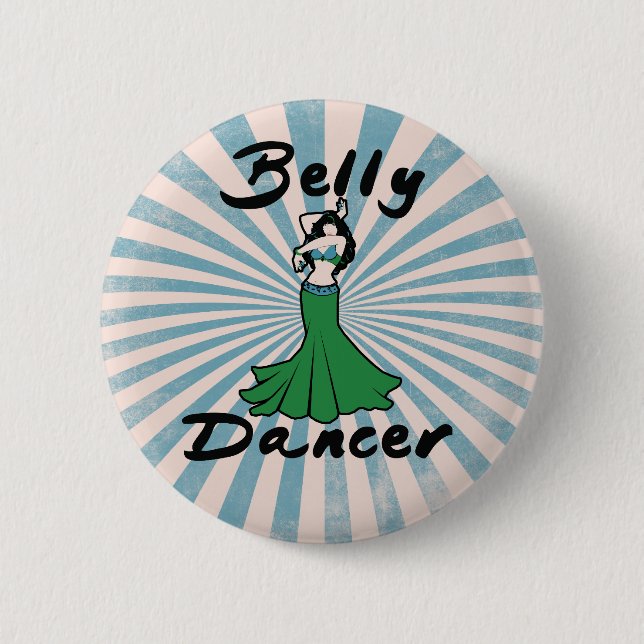 Original Belly Dance Pop Art 6 Cm Round Badge (Front)