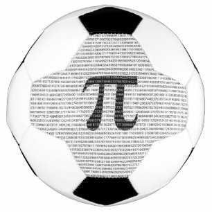 Original black number pi day mathematical symbol football