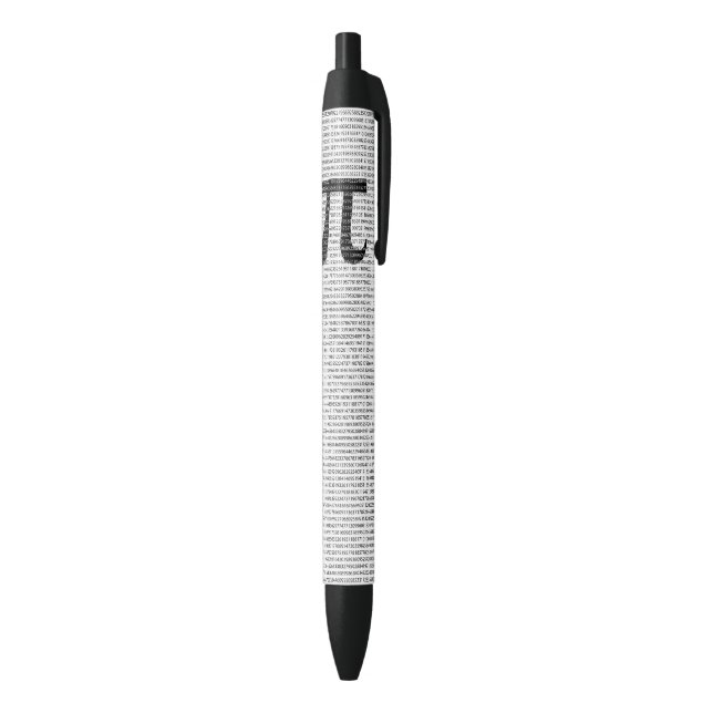 Original black number pi day mathematical symbol ink pen (Bottom (Vertical))