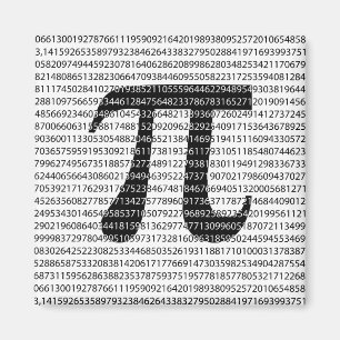 Original black number pi day mathematical symbol magnet
