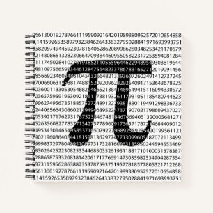 Original black number pi day mathematical symbol notebook