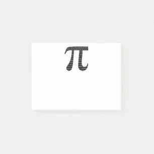 Original black number pi day mathematical symbol post-it notes
