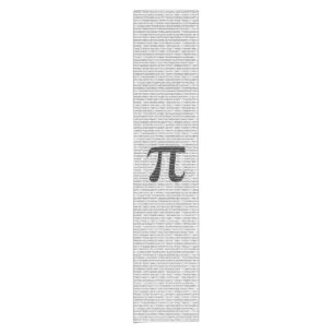 Original black number pi day mathematical symbol short table runner