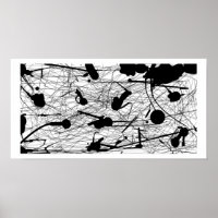Original Black Splatter Painting