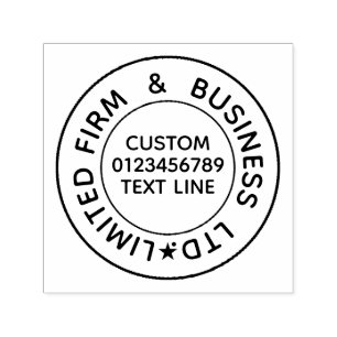 Original Black stamp Create Your Own Template text