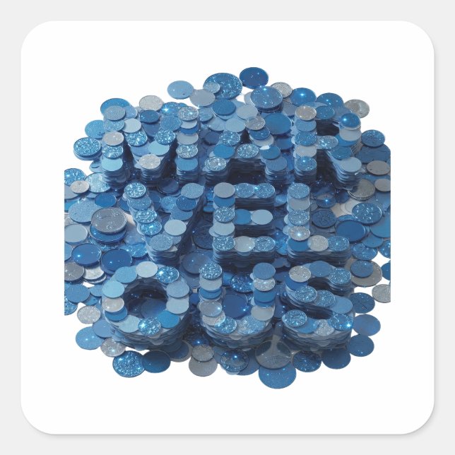 Original Blue MARVELOUS Gift Sticker (Front)