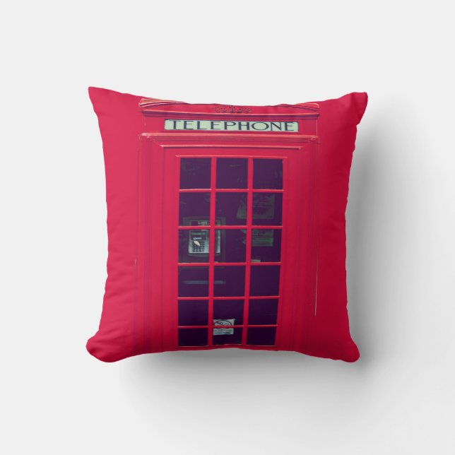 Original british phone box cushion (Front)
